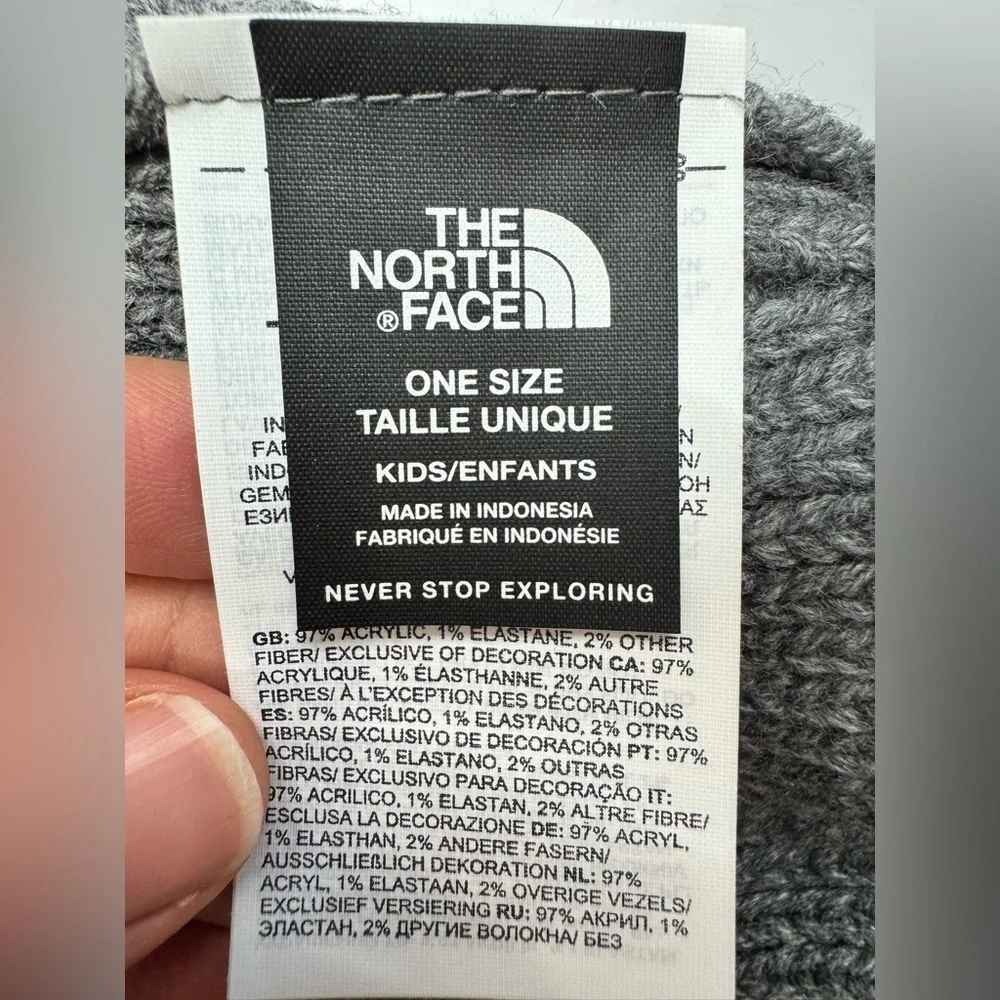 The North Face Charcoal Ribbed Beanie